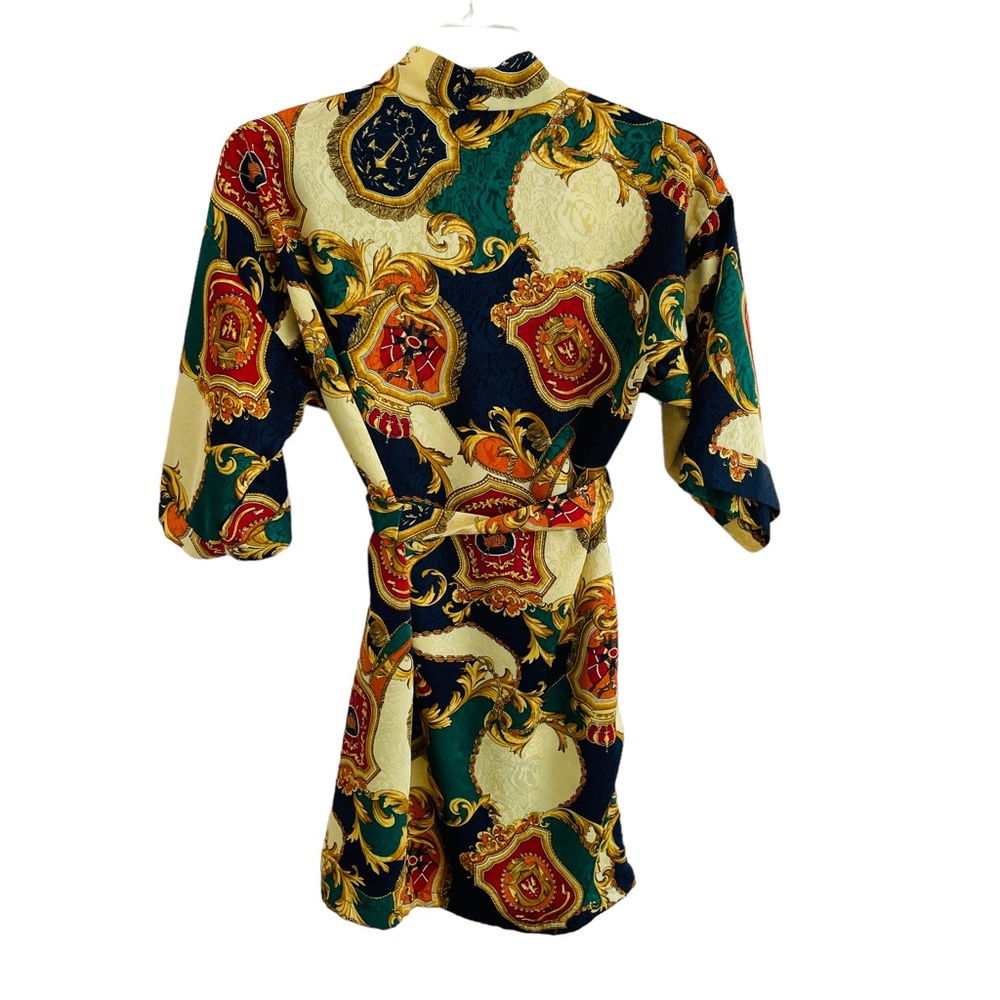 Vintage Maryann's Boutique Satin Kimono Robe Size Medium - Picture 5 of 5